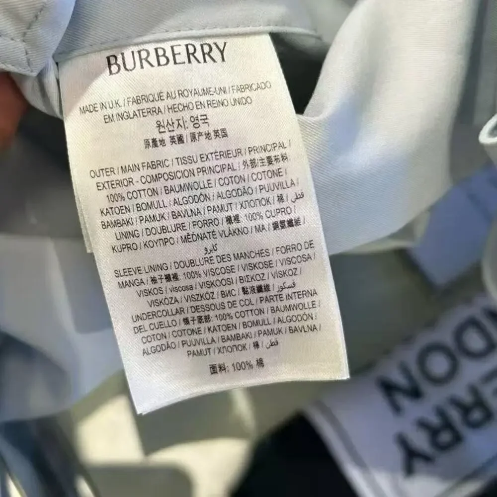 Sale ends 3/22 Burberry baby blue long Trench Coat US4 - Picture 6 of 11
